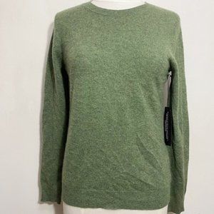 TAHARI NWT 2-ply 100% cashmere pullover sweater M